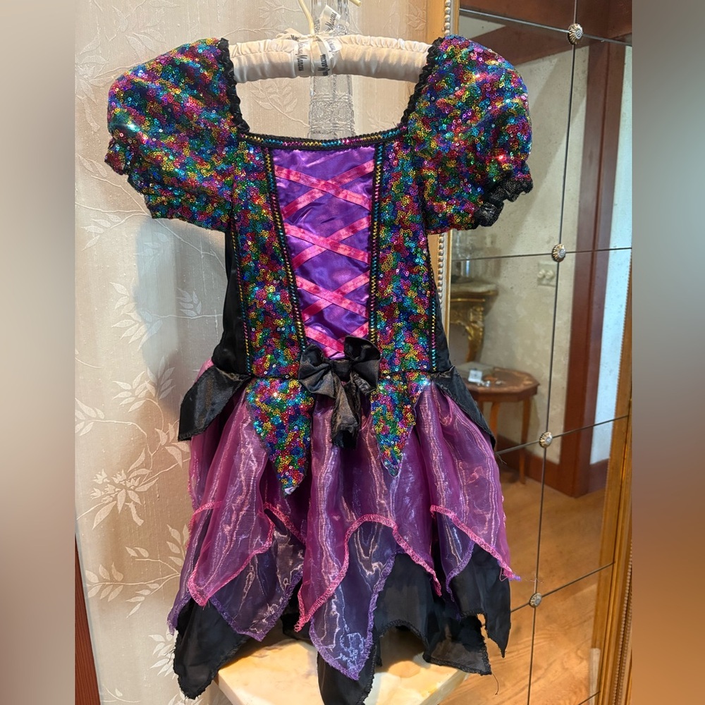 Ballerina Rainbow Sequin Colorful Costume